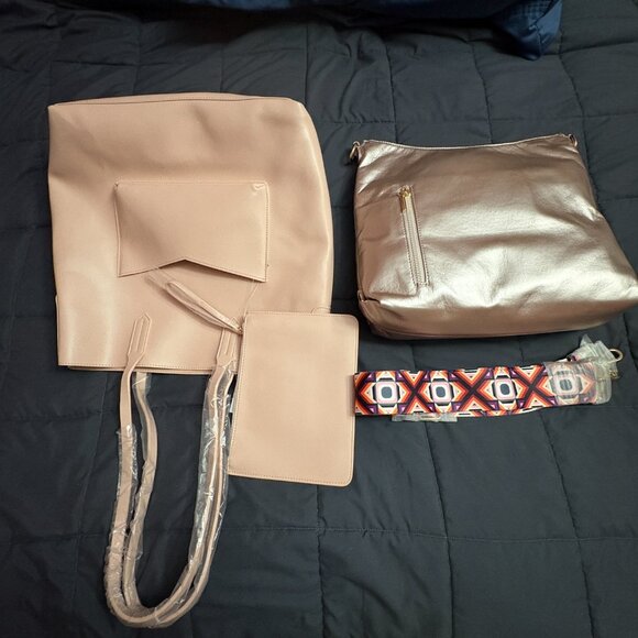 Charley Was Here 3-in-1 "Frankie" Tote w/ Hobo Bag & Wristlet - NWT/NIP - Picture 5 of 16